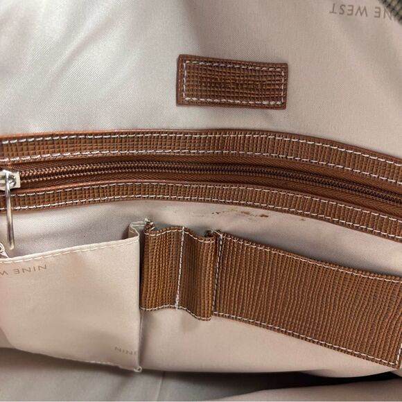 Nine West Travel Bag Brown/Bronze Carry On Overnighter Commuter - Picture 13 of 15